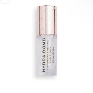💧 Revolution Hydra Bomb Lip Gloss with Vitamin E – Clear | NWT